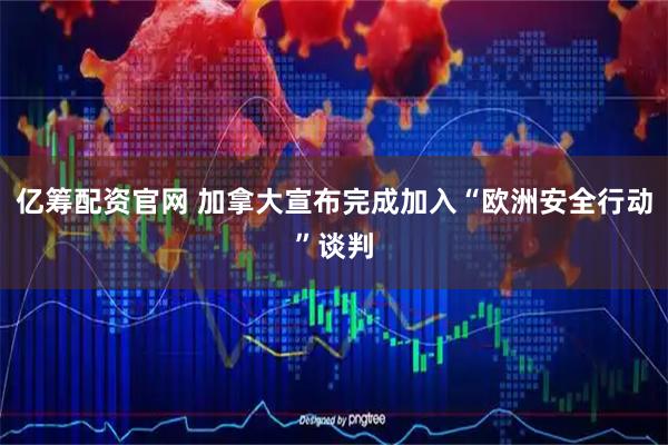 亿筹配资官网 加拿大宣布完成加入“欧洲安全行动”谈判